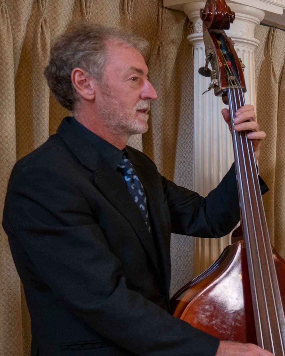 Andy playing double bass